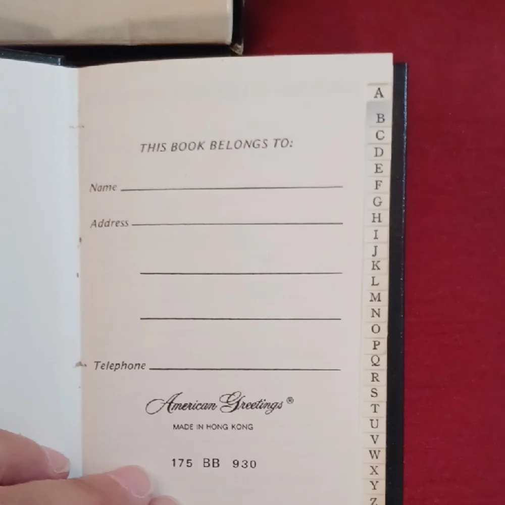 American Greetings Black Address Book - Picture 3 of 5